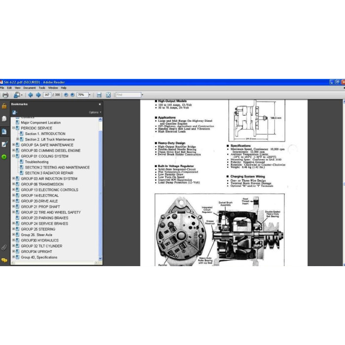 CLARK FORKLIFT SERVICE & REPAIR MANUALS