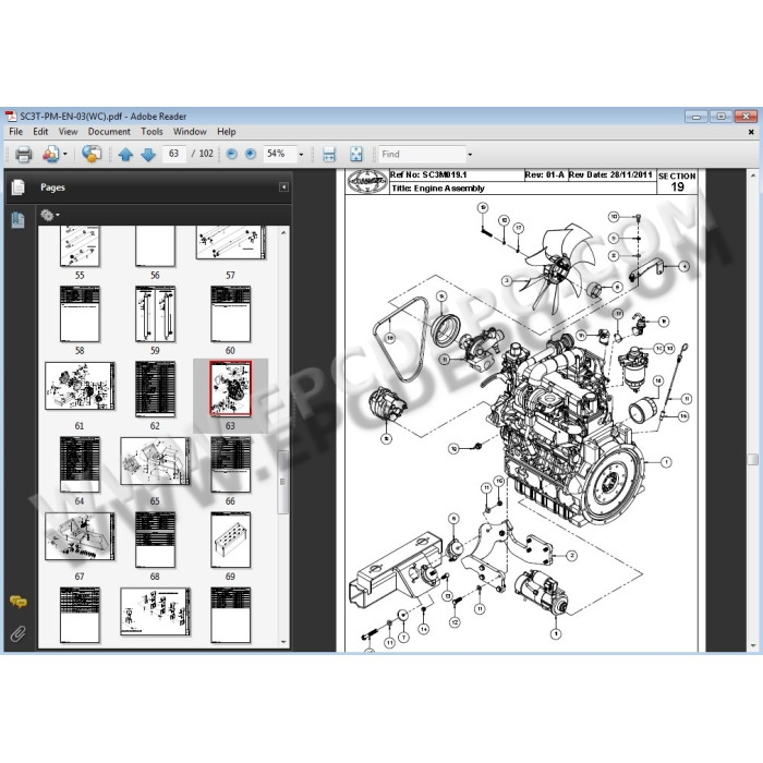 Combilift Forklift EPC spare parts catalog + service manuals