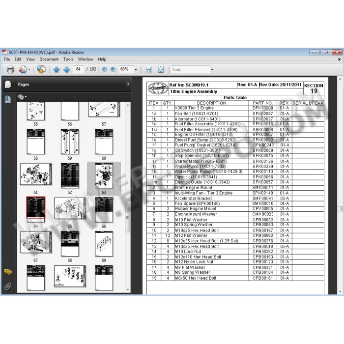 Combilift Forklift EPC spare parts catalog + service manuals