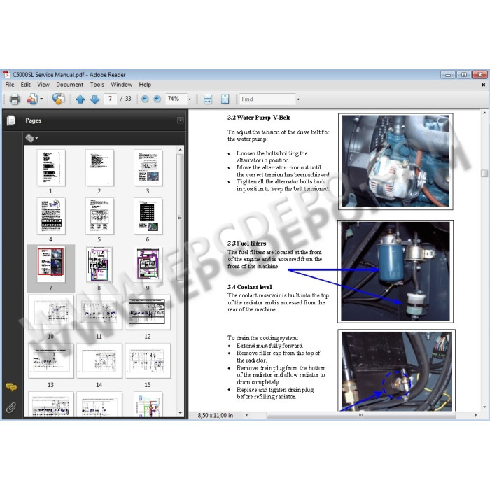Combilift Forklift EPC spare parts catalog + service manuals