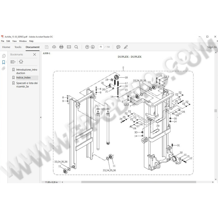 FALCONLIFT ACHILLE / GIUSEPPE / TAZIO PARTS CATALOG