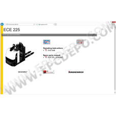 Jungheinrich Forklift ECE 225 spare parts + operator manual