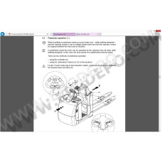 Jungheinrich Forklift ECE 225 spare parts + operator manual