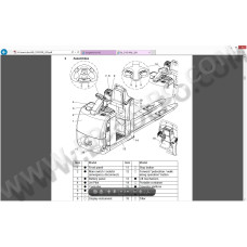 Jungheinrich Forklift ECE 225 spare parts + operator manual