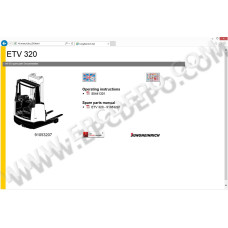 Jungheinrich Forklift ETV 320 spare parts + operator manual