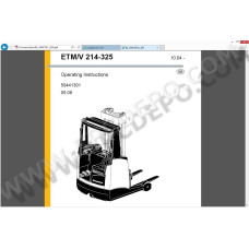 Jungheinrich Forklift ETV 320 spare parts + operator manual