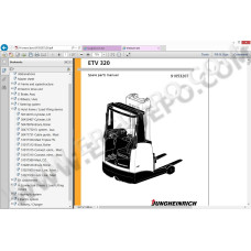 Jungheinrich Forklift ETV 320 spare parts + operator manual