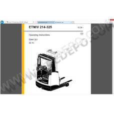 Jungheinrich Forklift ETV 214 spare parts + operator manual