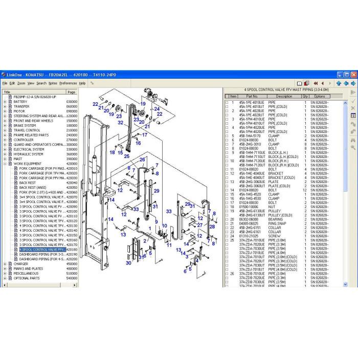 KOMATSU FORKLIFT EPC 2011 SPARE PARTS CATALOG
