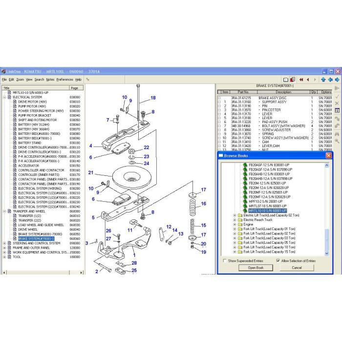 KOMATSU FORKLIFT EPC 2011 SPARE PARTS CATALOG