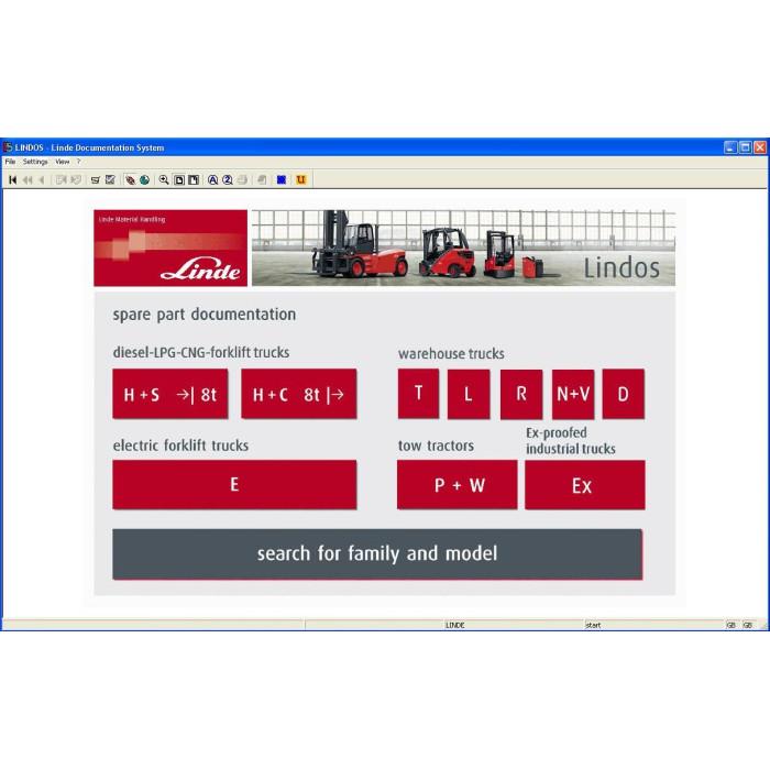 Linde Lindos Forklift Truck EPC parts catalog 2015