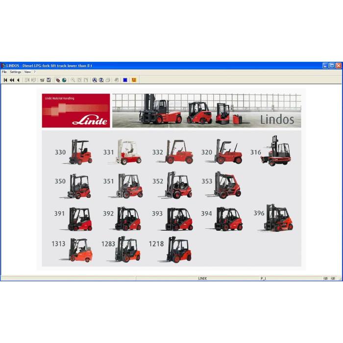 Linde Lindos Forklift Truck EPC parts catalog 2015