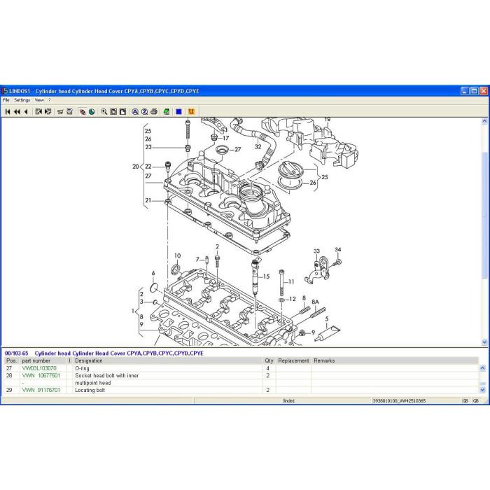 Linde Lindos Forklift Truck EPC parts catalog 2015