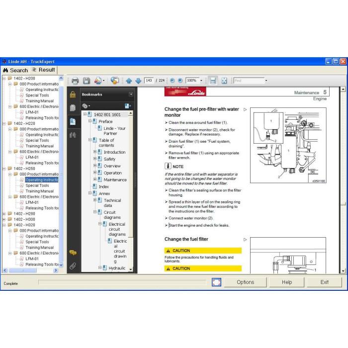 LINDE TRUCK EXPERT 2014 SERVICE DOCUMENTATION