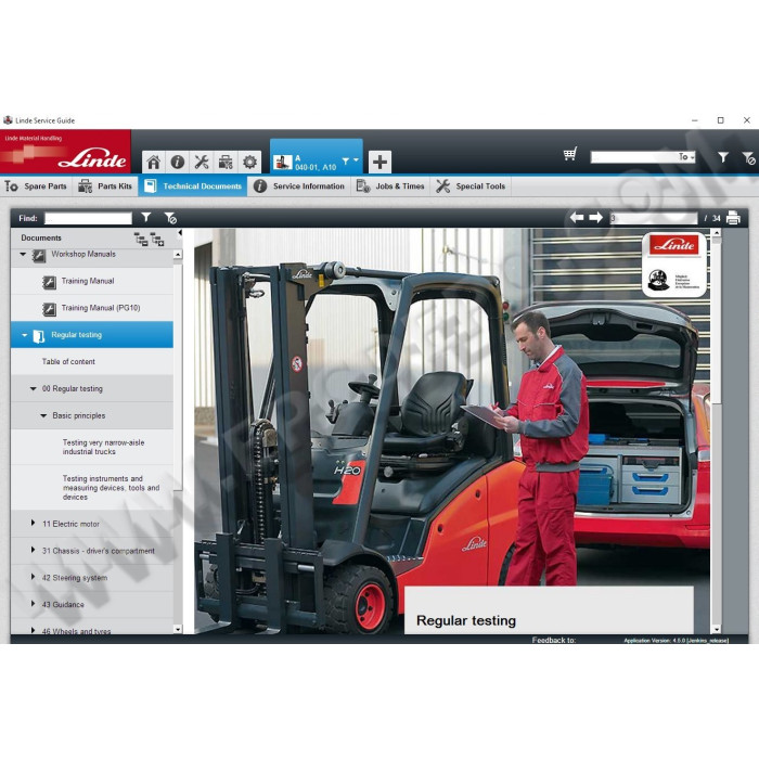 Linde Service Guide LSG 2015 EPC parts catalog + service
