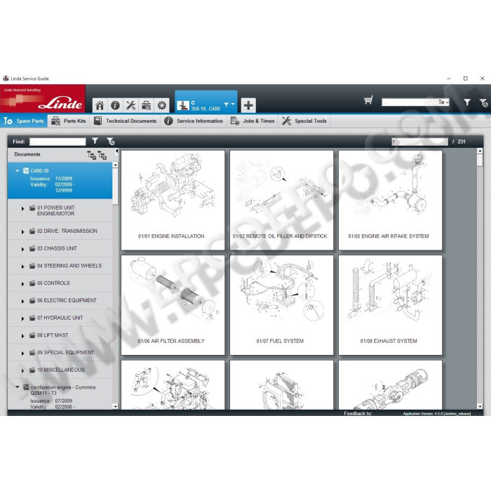 Linde Service Guide LSG 2015 EPC parts catalog + service