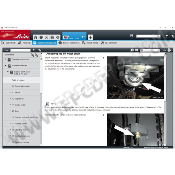 Linde Service Guide LSG 2015 EPC parts catalog + service