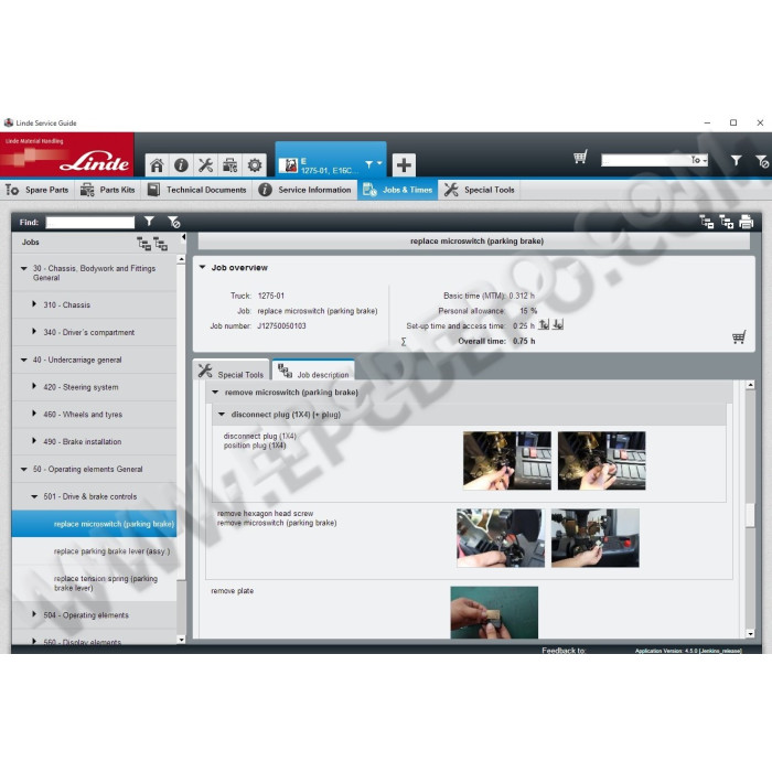 Linde Service Guide LSG 2015 EPC parts catalog + service