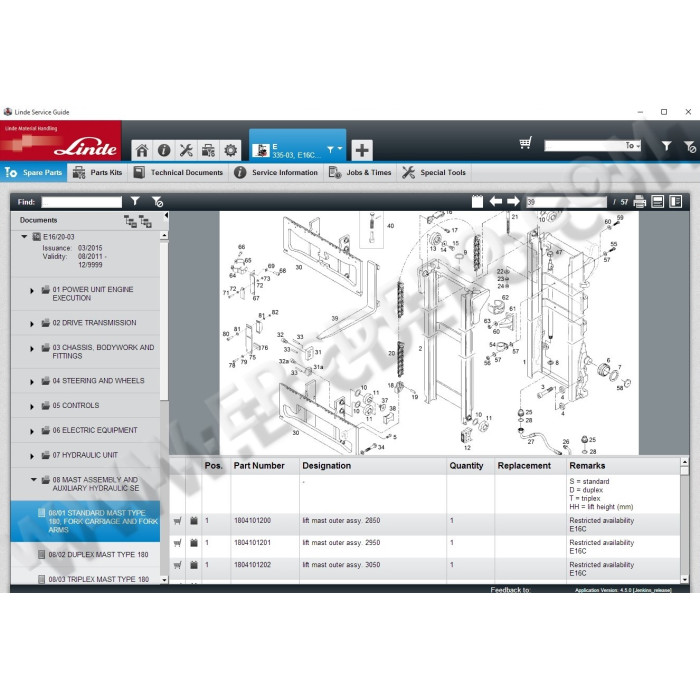 Linde Service Guide LSG 2015 EPC parts catalog + service