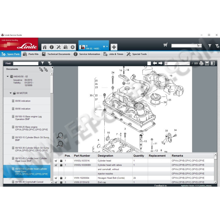Linde Service Guide LSG 2015 EPC parts catalog + service