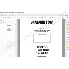 Manitou Platform 150 AET2 service & repair manual