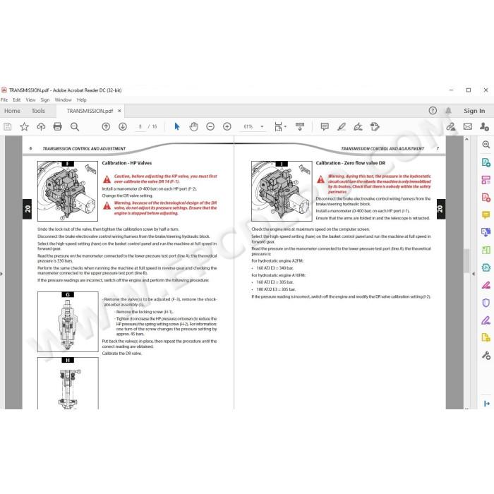 Manitou Platform 160 180 ATJ / ATJ2 E3 service & repair manual