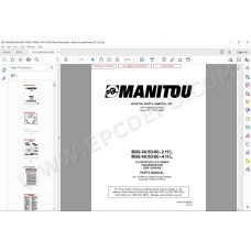 Manitou Forklift M30-2 M30-4 M40-2 M40-4 M50-2 M50-4 M60-2 M60-4 H / L parts manual