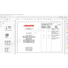 Manitou Forklift MC 30 40 50 60 70 / M26-2 M26-4 M30-2 M30-4 M40-4 M50-4 S3 E2 parts manual