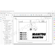 Manitou Forklift ME 315 316 318 320 48V S1 / S2 / S3 spare parts manual