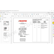Manitou Forklift MH 20-4 25-4 / MSI 20 25 30 35 D / Turbo Buggie S2 E2 parts manual