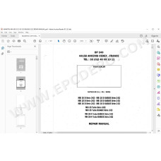 Manitou Forklift MSI 20 25 30 35 D / Turbo / Buggie Serie 2 E2 service manual