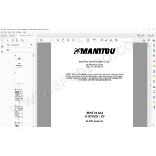 Manitou MHT 10120 Serie M E3 spare parts manual