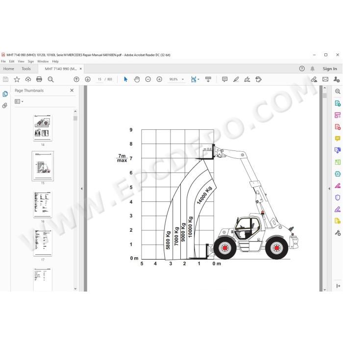 Manitou MHT 7140 990 10120L 10160L Series M E2 service manual
