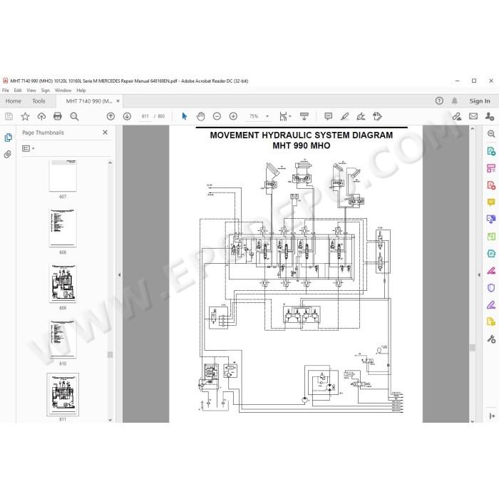 Manitou MHT 7140 990 10120L 10160L Series M E2 service manual