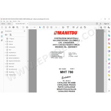 Manitou MHT 780 Evolution E3 S2 parts manual