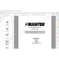 Manitou MHT 860 L Evolution E3 Tier3 spare parts manual
