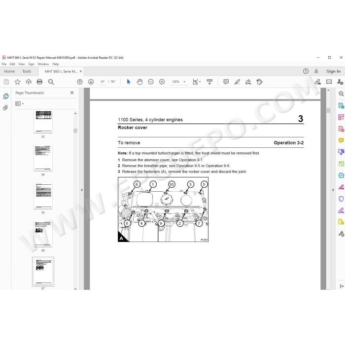 Manitou MHT 860 L Serie M service & repair manual