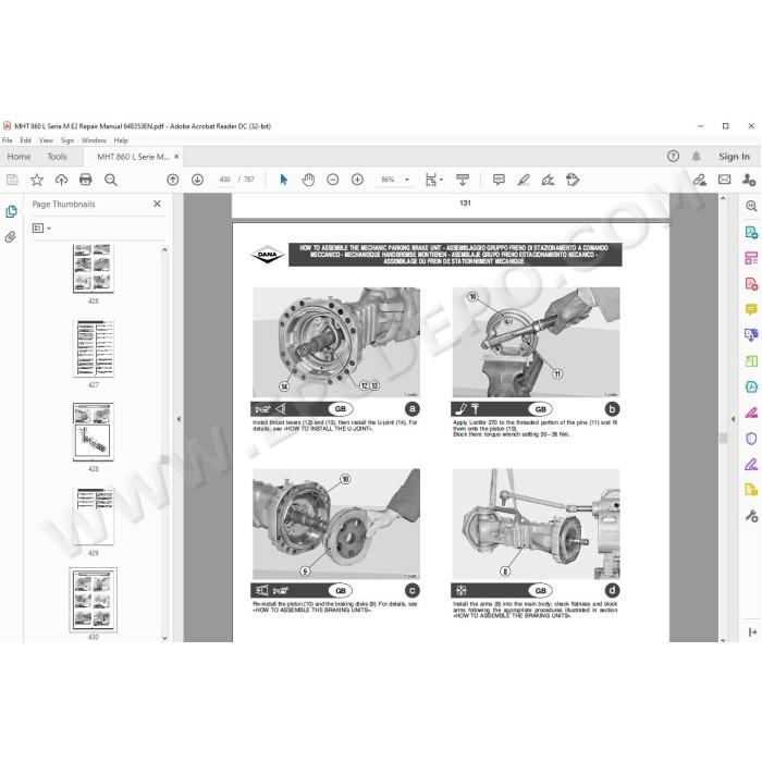 Manitou MHT 860 L Serie M service & repair manual