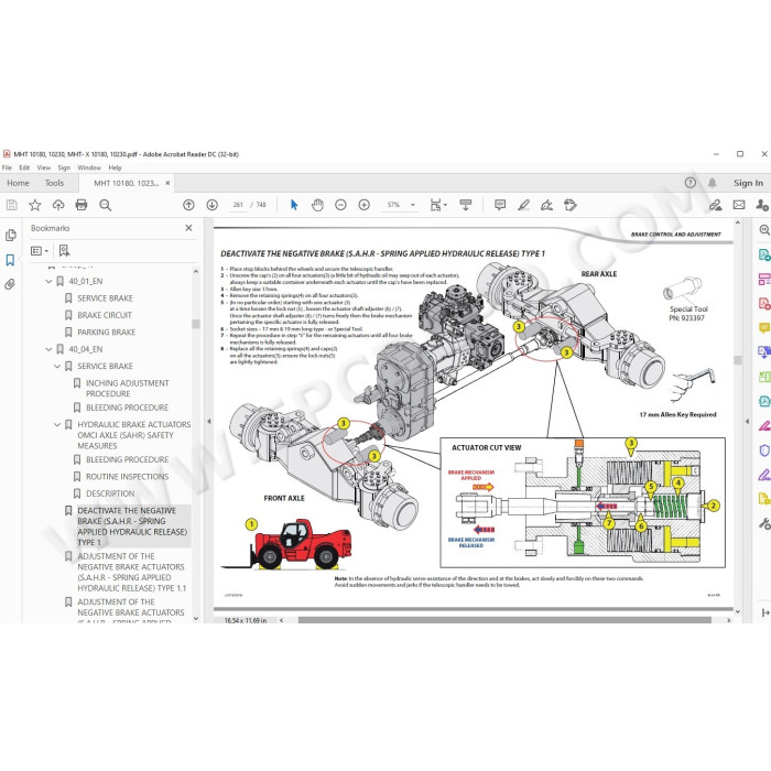 Manitou MHT MHT-X 10180 10230 129M ST4 / ST3A Serie 1 service manual