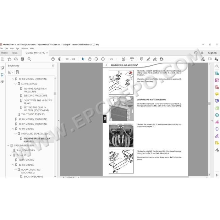 Manitou MHT-X 790 Mining 104JD ST3A Serie 1 service manual