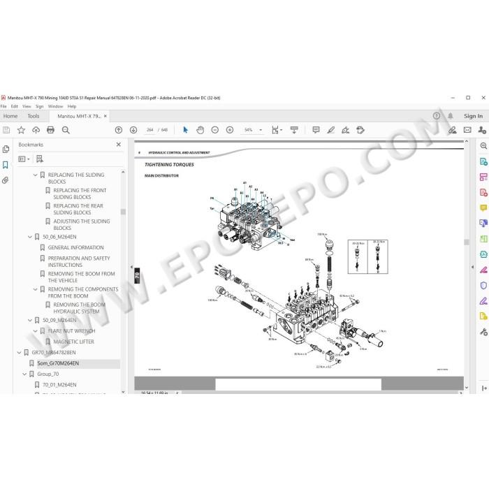 Manitou MHT-X 790 Mining 104JD ST3A Serie 1 service manual