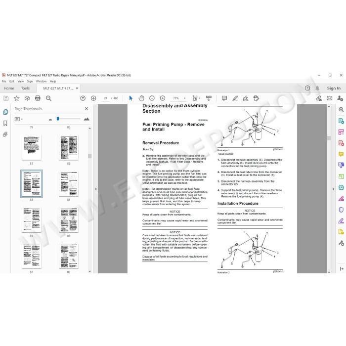 Manitou MLT 627 Compact / Turbo Serie B E2 service manual