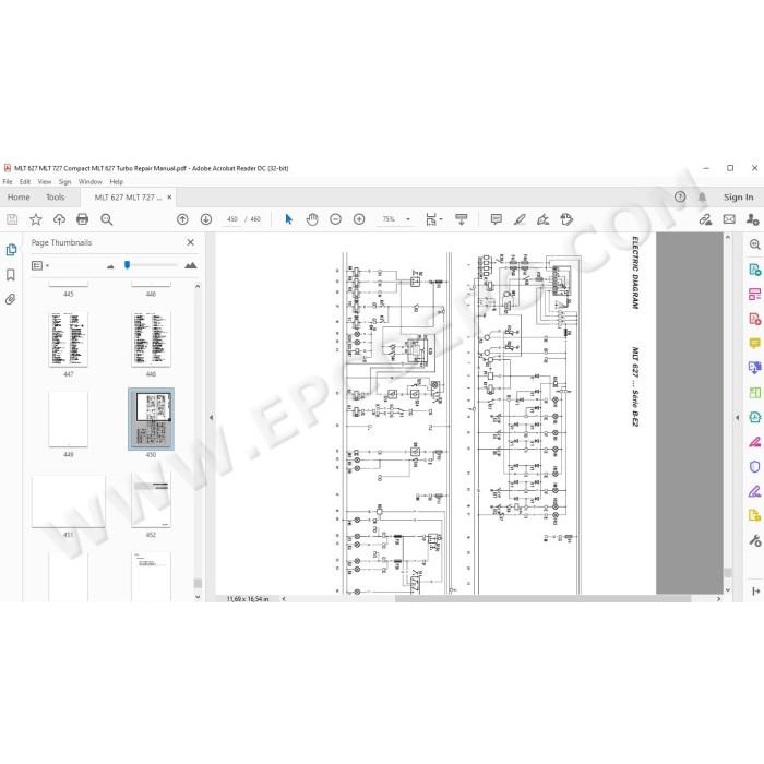 Manitou MLT 627 Compact / Turbo Serie B E2 service manual