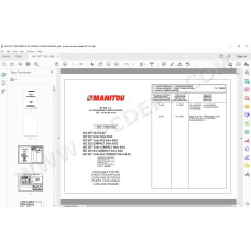 Manitou MLT 627 Turbo / Mono ultra / Compact Serie B E2 parts manual