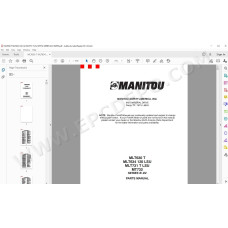 Manitou MLT 630 634 731 / MT 732 Series B E2 parts manual