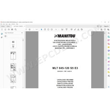 Manitou MLT 845 120 Serie 5 E3 spare parts manual