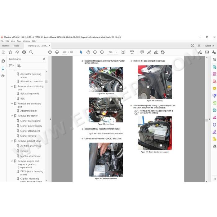 Manitou MLT-X 841 1041 145PS+ ST3A Serie 1 service manual