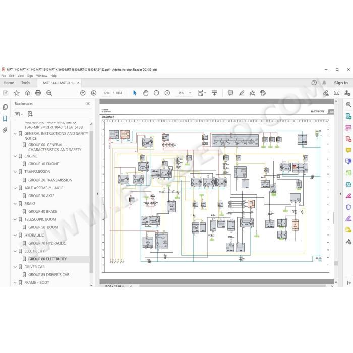 Manitou MRT MRT-X 1440 1640 1840 Easy ST3B / ST3A / ST4 S2 service manual