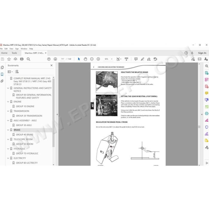 Manitou MRT 2145 Easy 360 / 400 ST3B Serie 1 service manual