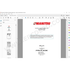 Manitou MRT 2150 Privilege E3 spare parts manual